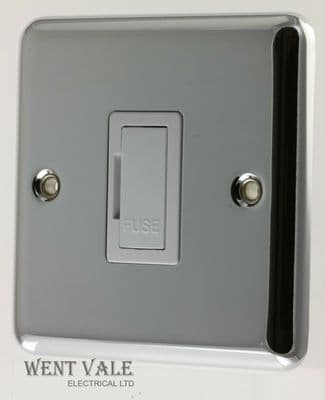 Volex Metal Plate - VX1090PS - 13a Un-Sw Fused Connection Unit Polished Chrome