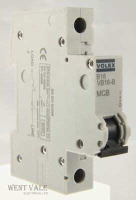 Volex Protector VB Range - VB06-B - 6a Type B Single Pole MCB Latest Style Used