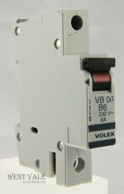 Volex VB Protector Range - VB06 - 6a Type B Single Pole MCB Used