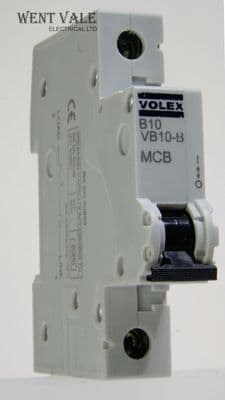 Volex VB Protector Range - VB10-B - 10a Type B Single Pole MCB Latest Style Used