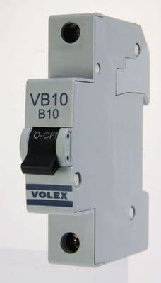 Volex VB Range - VB10 - 10a Type B Single Pole MCB Used