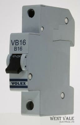 Volex VB Range - VB16 - 16a Type B Single Pole MCB Used (e)