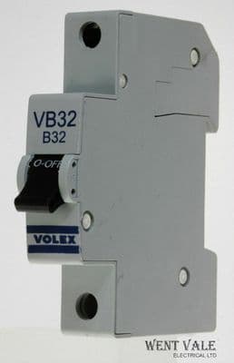 Volex VB Range - VB32 - 32a Type B Single Pole MCB Used (e)