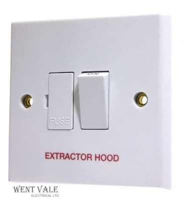 Volex - VX1080HD - 13a White Moulded Switched Fused Spur Marked 