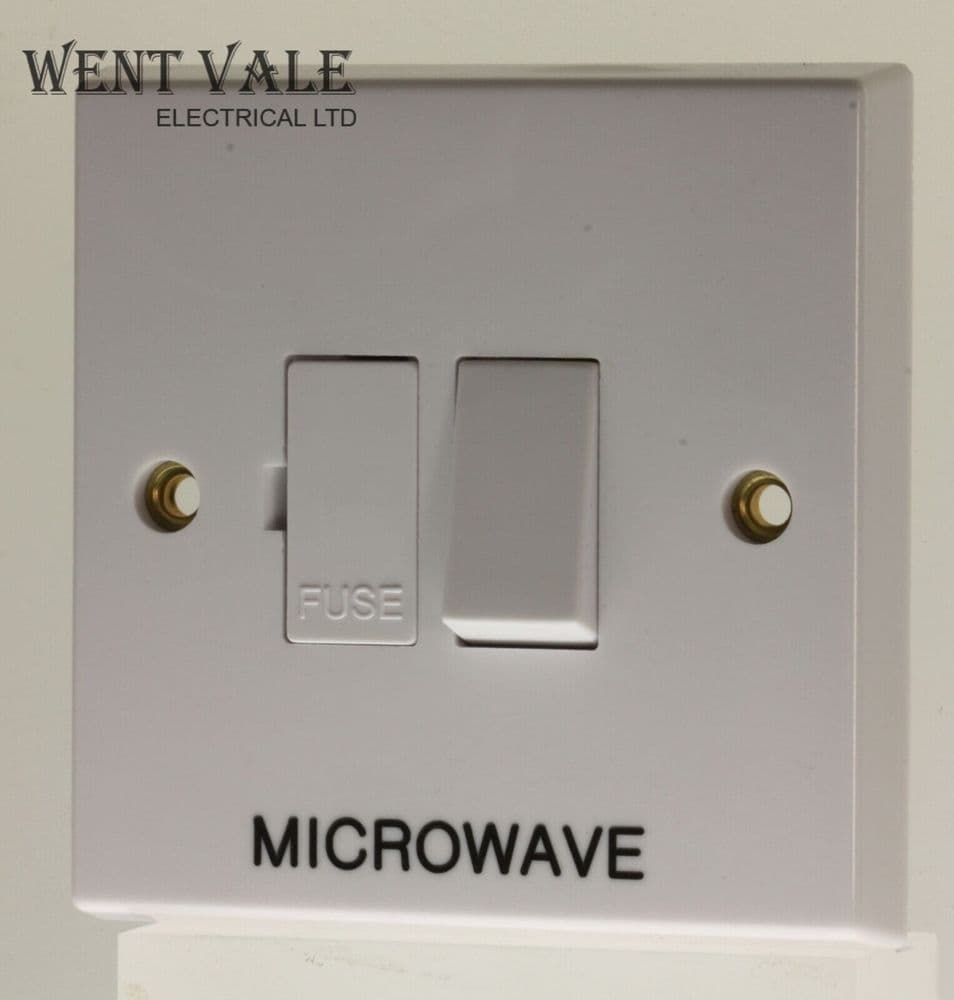 Volex - VX1080MW - 13a White Moulded Switched Fused Spur Marked 