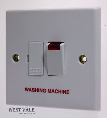 Volex - VX1081WM - 13a White Moulded Sw Fd Spur + Neon Marked 