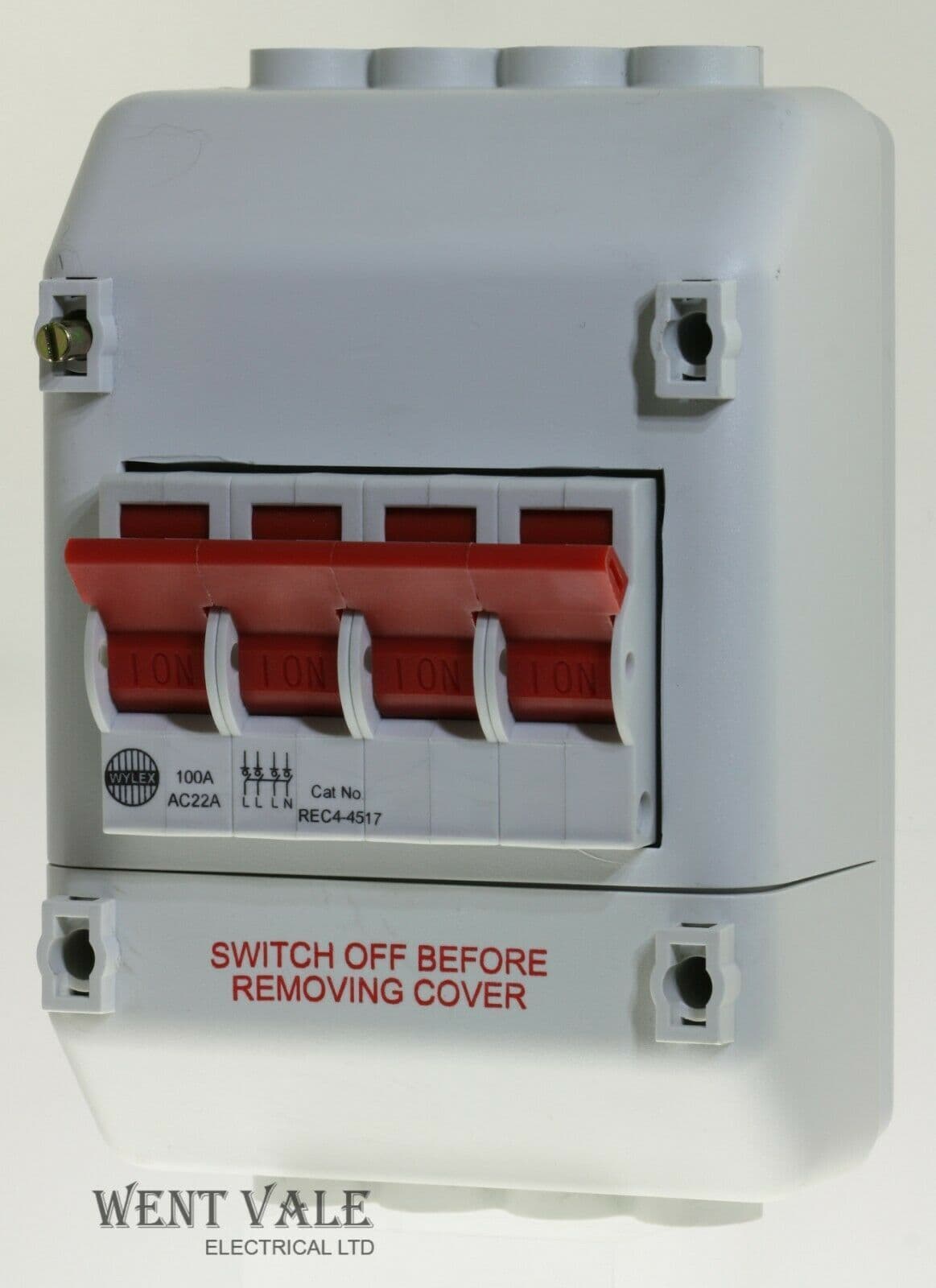 Wylex Isolator Range - REC4-4517 100a 4 Pole Switch Disconnector with ...
