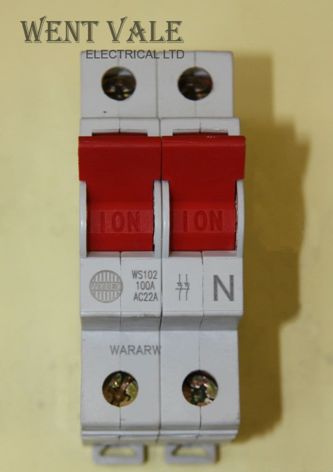 Wylex - Isolator Range - WS102 -100a AC22A Double Pole Switch ...