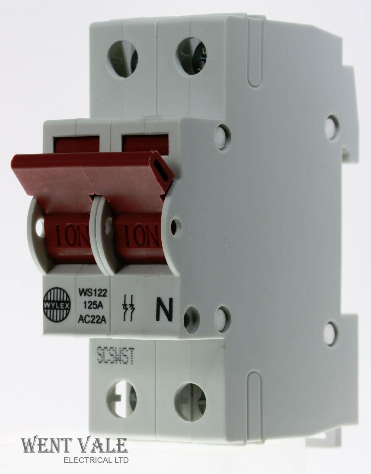 Wylex Isolator Range WS122 125a AC22A Double Pole Switch wylex-isolator-range-ws122-125a-ac22a-double-pole-switch