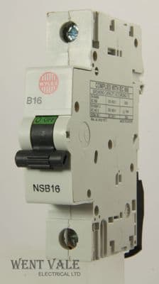 Wylex NH NSB Range - NSB16  -  16a Type B Single Pole MCB Used (SQ)