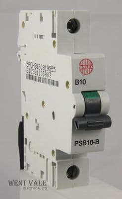 Wylex - NH PSB Range - PSB10-B - 10a Type B Single Pole MCB Used (SQ)