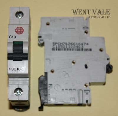 Wylex - NH PSB Range - PSB10-C - 10a Type C Single Pole MCB Used (SQ)