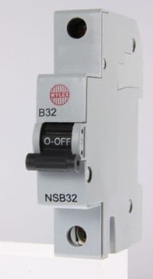 Wylex NH Range - NSB32 - 32a Type B Single Pole MCB New (E)