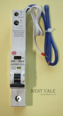 Wylex - NHX Range - NHXSBS1B16 - 16a 30mA Type B Single Pole RCBO BNIB