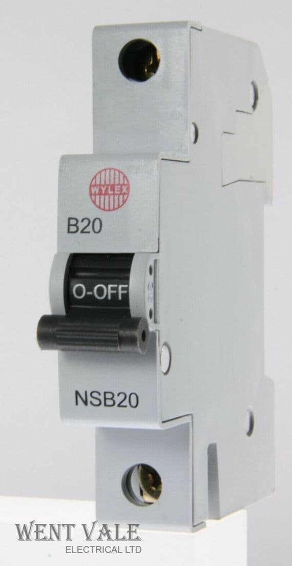 Wylex - NSB20 - 20a Type B Single Pole MCB Unused (E)