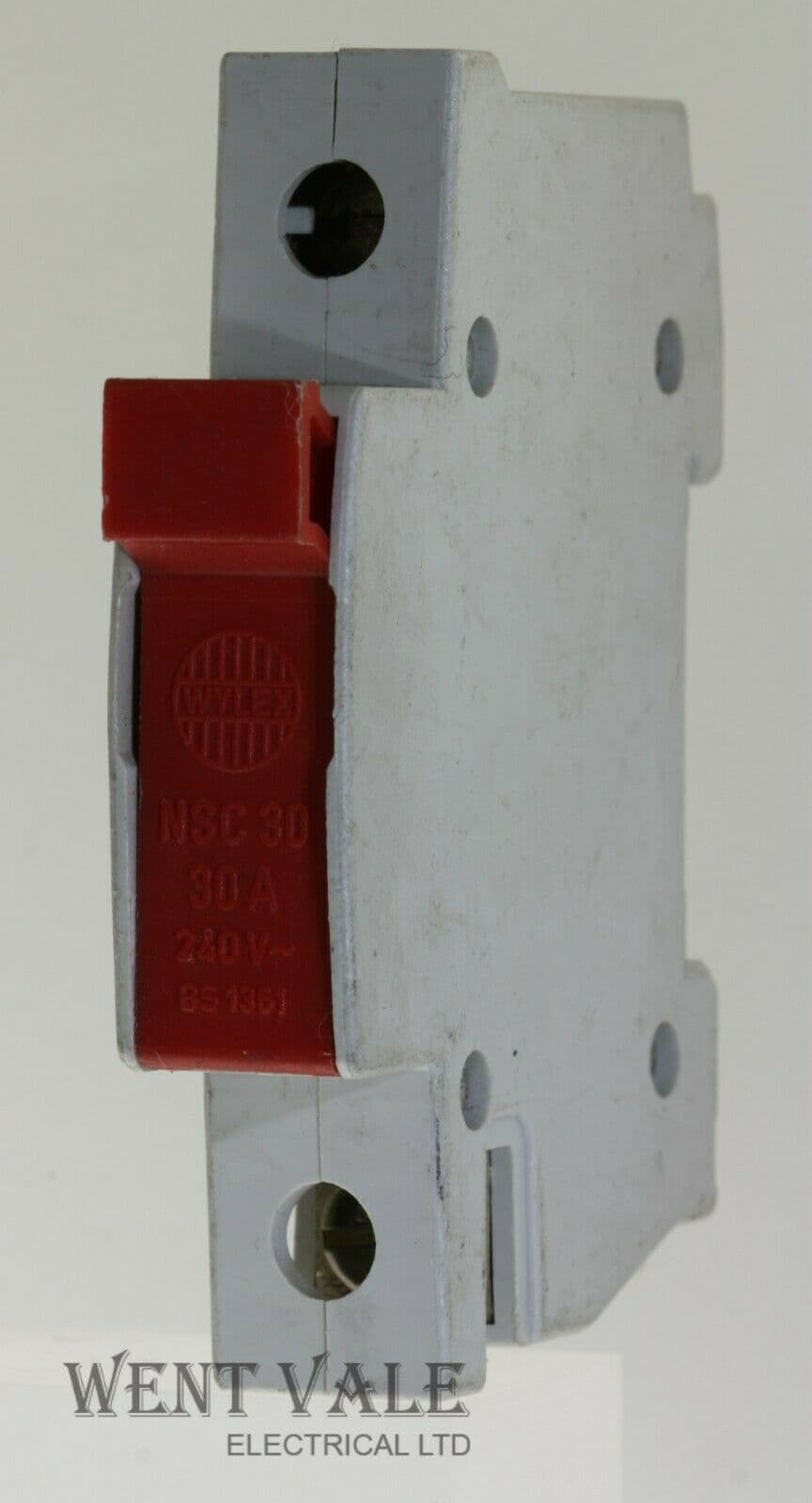 Wylex NSC30 30a Single Pole BS 1361 Fuse Carrier and BS 1361 Fuse Used