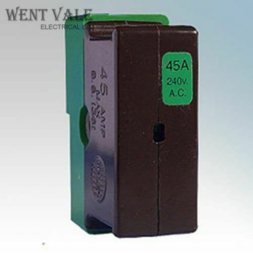Wylex Standard Range WY C45 45 Amp BS1361 Cartridge Fuse Holder & Base