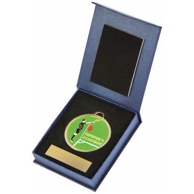 60mm Enamel Referee's Assistant Medal in Case