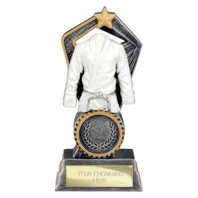 Abyss Martial Arts Resin Award Antique Silver & Gold