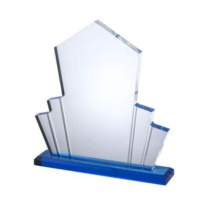 Acrylic Fan with Blue Effect Award