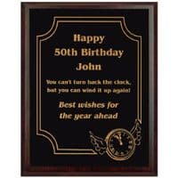 Acrylic Presentation Wall Plaque 30x24cm on wood backboard 33x27cm | TrophyMaster UK