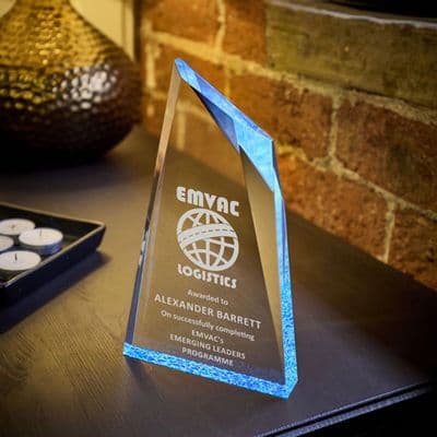 Acrylic Stand Award 175mm - Coloured Tint Options