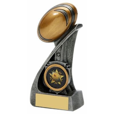 Antique Silver Rugby Star Stand Award