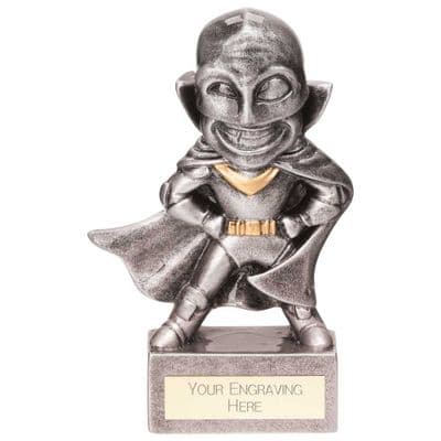 Antique Silver Superhero Male Award 100mm
