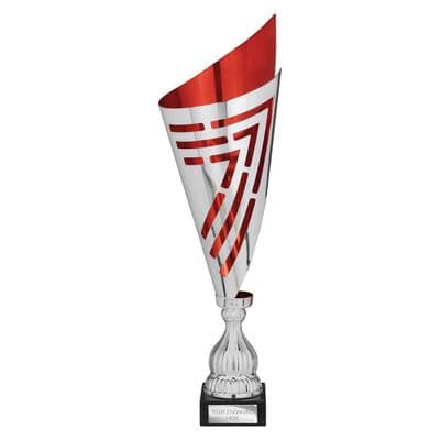 Arrow Laser Trophy Silver & Red