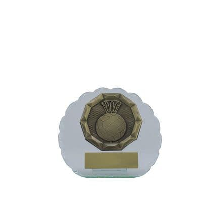 Aurora Edge Clear Glass Netball Award