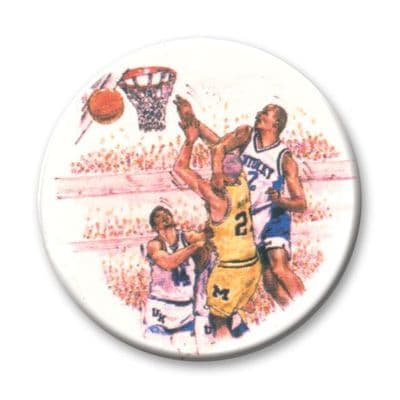 Basketball Vinyl 25mm Flat Centre - 5pcs