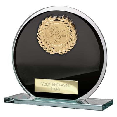 Black & Silver Seismic Circle Plaque