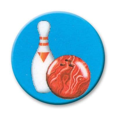 Bowling Ten Pin Blue Vinyl 25mm Flat Centre - 5pcs