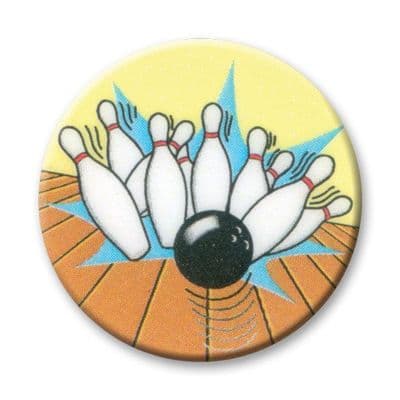 Bowling Ten Pin/Skittle Vinyl 25mm Flat Centre - 5pcs