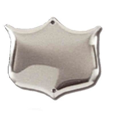 Broad Side Shield 40mm (W) x 34mm (H) Silver & Gold