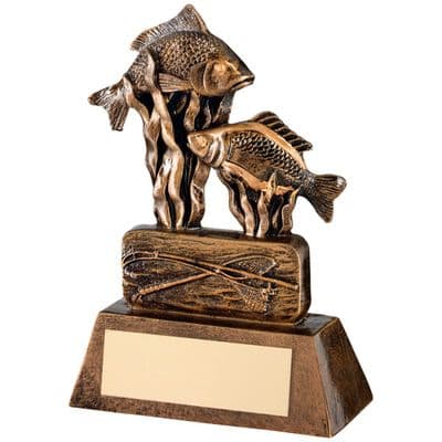 Brz/Gold Resin Angling Trophy