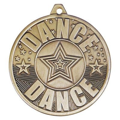 Cascade Dance Iron Medal Antique Gold Medal 50mm (2