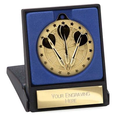 Cascade Stars Darts 50mm Medal & Box