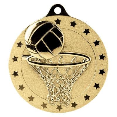 Cascade Stars Netball 50mm Medal