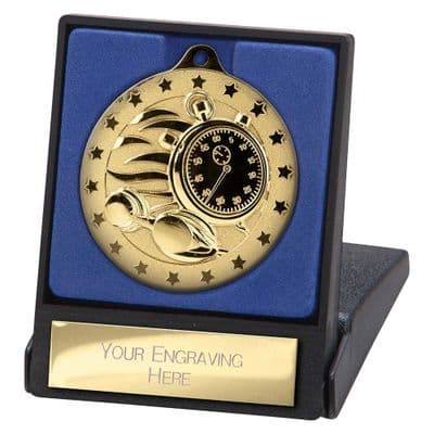 Cascade Stars Swimming 50mm Medal & Box