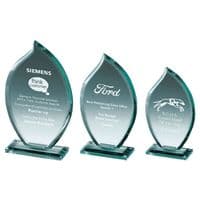 Champion Premium Jade Glass Flame Award - 155mm (6.1