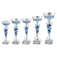 Charleston Multisport Cup - Silver and Blue | TrophyMaster UK
