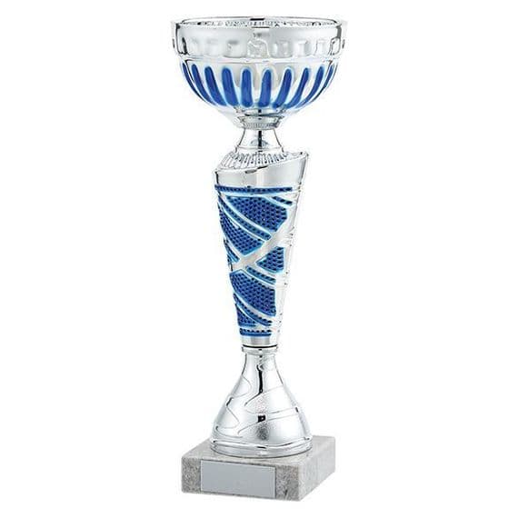 Charleston Multisport Cup - Silver and Blue | TrophyMaster UK
