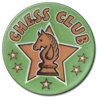 Chess Club Star Vinyl 25mm Flat Centre - 5pcs