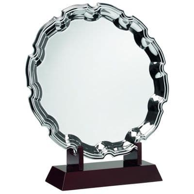 Chippendale Salver with Wooden Stand