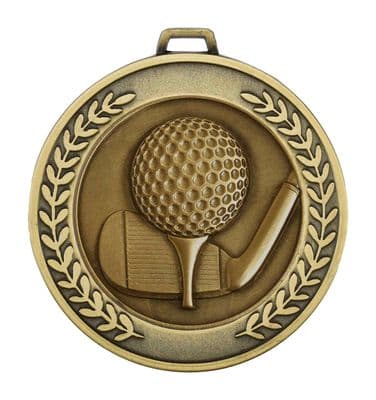 Classic Presentation Golf Medal 70mm