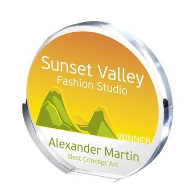 Clear Acrylic Circle - 20mm Thick