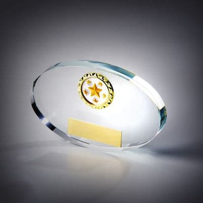 Clear Glass Mini Oval 125mm