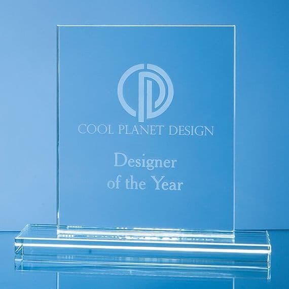 Clear Glass Rectangle Award 200mm (7.9