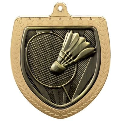 Cobra Badminton Shield 75mm Medal